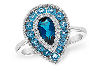 A244-85625: LDS RG 1.52 TW BLUE TOPAZ 1.60 TGW