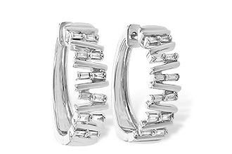 A244-86534: EARR .30 TW BAGUETTE DIAS