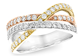 B147-56470: LDS WED RG .74 TW (PRONG SET)