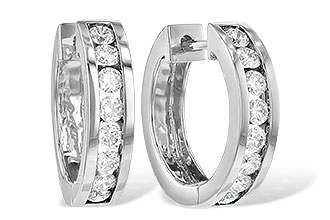 C240-30107: EARRINGS 1 CT TW