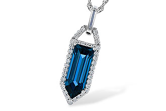 D327-56461: NECK 2.95 LONDON BLUE TOPAZ 3.12 TGW