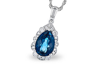 D327-61079: NECK 2.25 LONDON BLUE TOPAZ 2.40 TGW (10x7 PS)