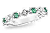 G239-43815: LDS WED RG .15 EMERALD .21 TGW