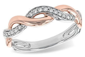 G240-30106: LDS DIA WED RG .10 TW (ROSE & WG)