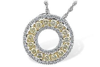 G243-92852: NECK 1.08 YELLOW DIAS 1.55 TW