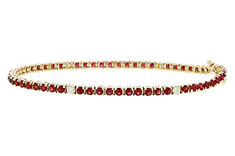 G329-37452: BRACELET 3.04 RUBY 3.29 TGW (7")