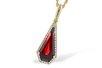 H327-56461: NECK 4.00 GARNET 4.17 TGW