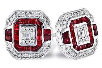 H327-61033: EARR .80 RUBY TW 1.05 TGW