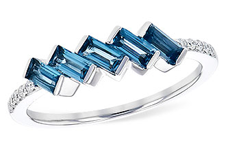 L327-62879: LDS RG .75 LONDON BLUE TOPAZ .82 TGW